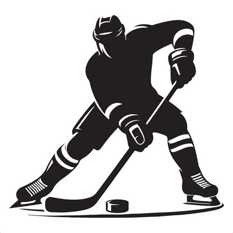 Hockey Silhouette Art, black color silhouette, black color silhouette ...