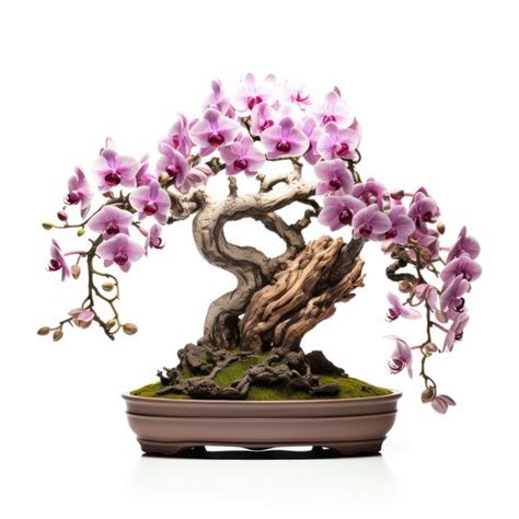 Premium Photo | Awardwinning Orchid Bonsai Tree With Graceful Curves