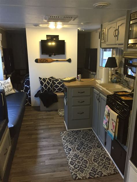 Camper Remodel | Rv living organization, Remodeled campers, Travel trailer remodel