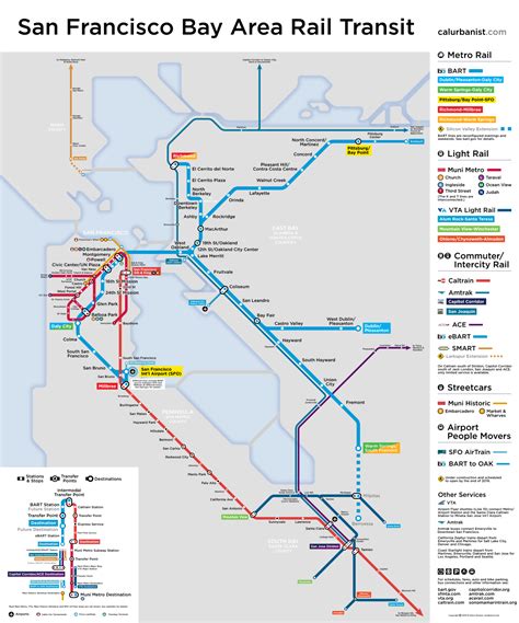 Bay Area Rail 2019 – Transit Maps & Posters by CalUrbanist The Bay Area is a sprawling region ...