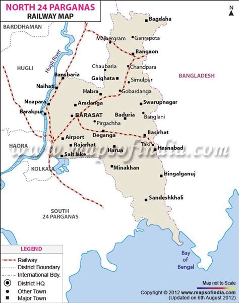 Railway Map of North 24-Parganas