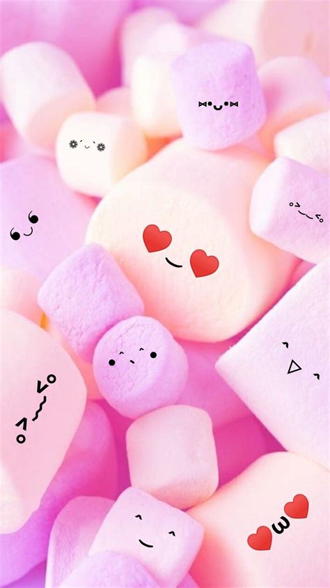 Cute Girly Cute Marshmallow Wallpaper / Marshmallow wallpapers, cute emoji, sweets. - Nemui ...