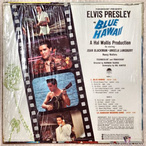 Elvis Presley ‎– Blue Hawaii (1961) Vinyl, LP, Album, Mono, Stereo ...