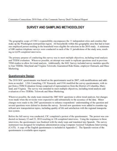 FREE 9+ Land Survey Report Samples [ Project, Market, Online ]