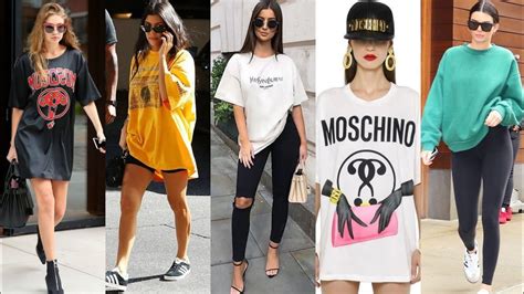 Casual wear oversized T-shirts outfit for women's&girls #how to style ...