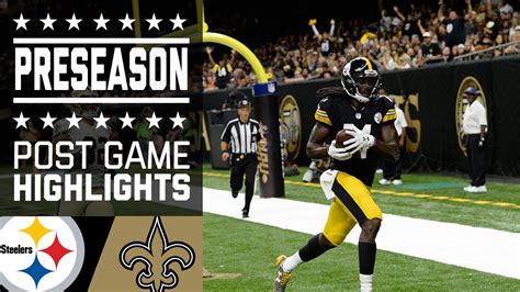 Steelers vs. Saints | Post Game Highlights | NFL | Nfl, Steelers ...