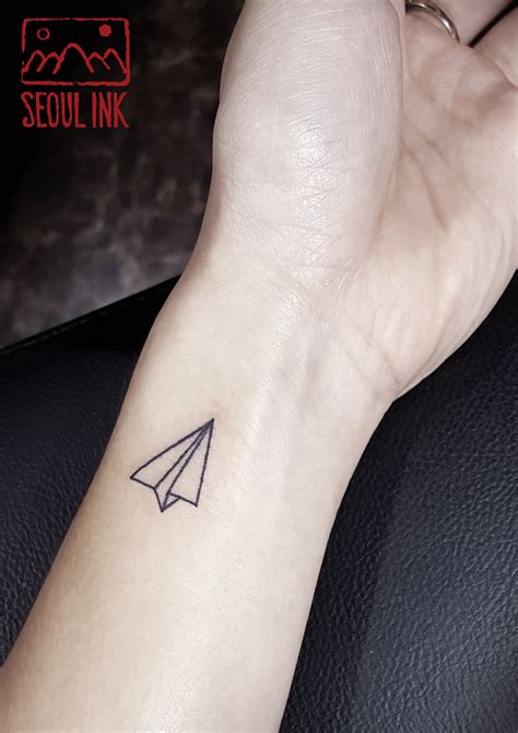 Paper Airplane Tattoo