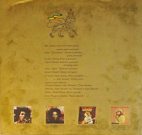 Bob Marley Exodus Album Covers