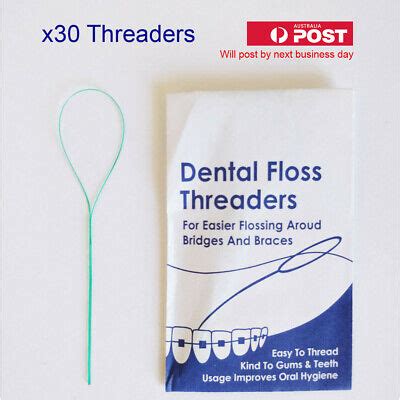 Dental Loop Floss Threader for Orthodontic Bridges & Braces (30 Threaders) | eBay