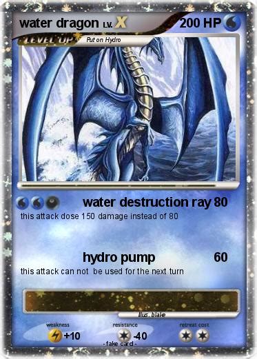 Pokémon water dragon 89 89 - water destruction ray - My Pokemon Card