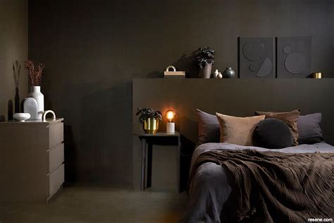 Dark brown colour palettes for bedrooms