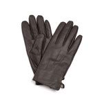 Leather Touch Screen Lined Glove // Men // Brown (Small) - Glove.ly Gloves - Touch of Modern