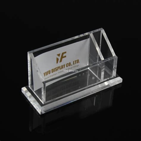 Free shipping Acrylic business card display clear acrylic business name ...