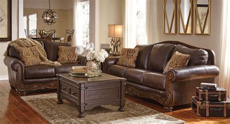 Mellwood Walnut Living Room Set Signature Design, 3 Reviews | Furniture Cart