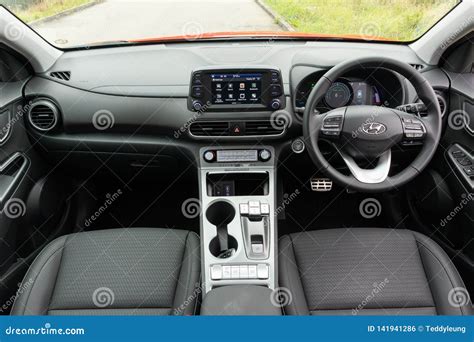 Hyundai KONA EV 2019 Interior Editorial Photo - Image of kona, saloon ...