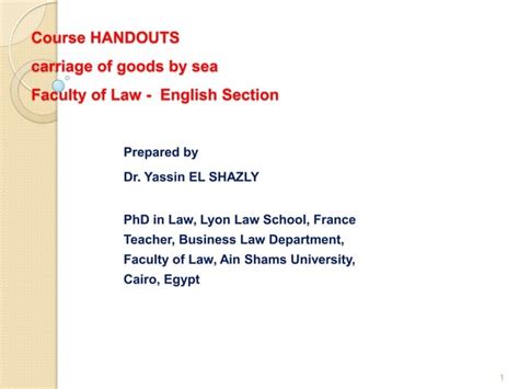 Maritime law 2012 | PPT