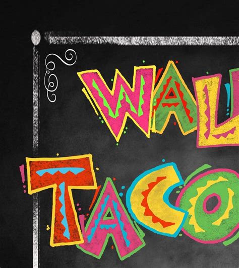 Walking Taco Bar Sign Printable Party Sign Walking Taco - Etsy ...