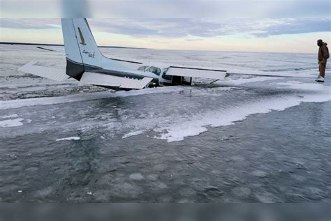 Plane Crashes Through Ice on Minnesota's Upper Red Lake Days After