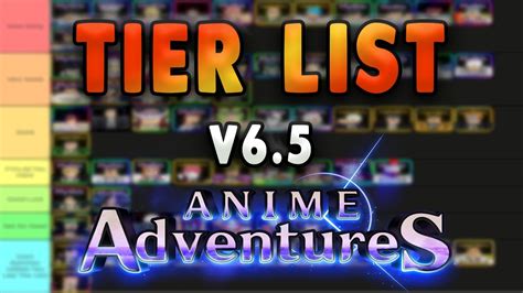 NEW Update 6.5 Anime Adventures Tier List * Who You Should Summon For? Insanely Strong Units ...