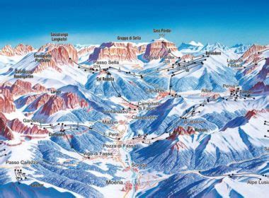 Val di Fassa-mapa - Ski portal