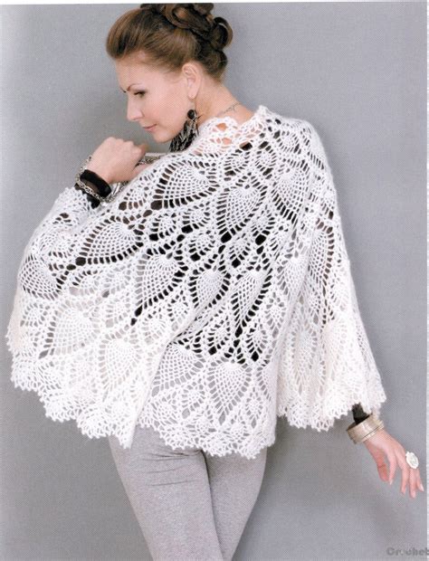 Crochet Cape Pattern With Pineapple - MyCrochetPattern