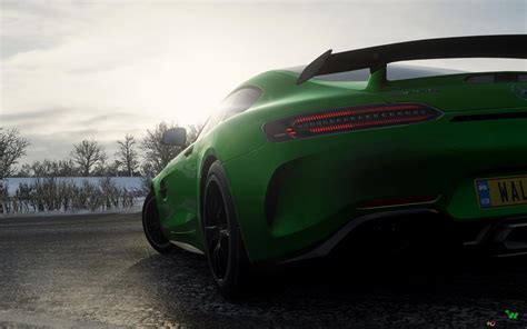 Green Mercedes AMG GTR HD wallpaper download