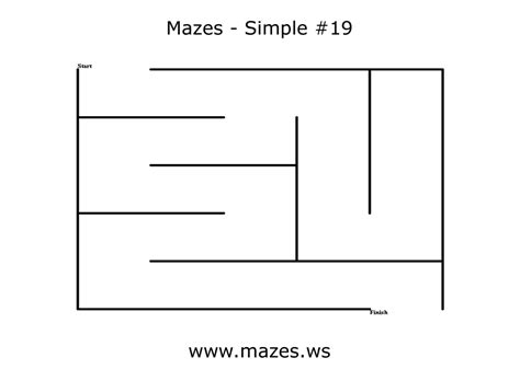 Simple Mazes-Maze Nineteen | Free Online Mazes