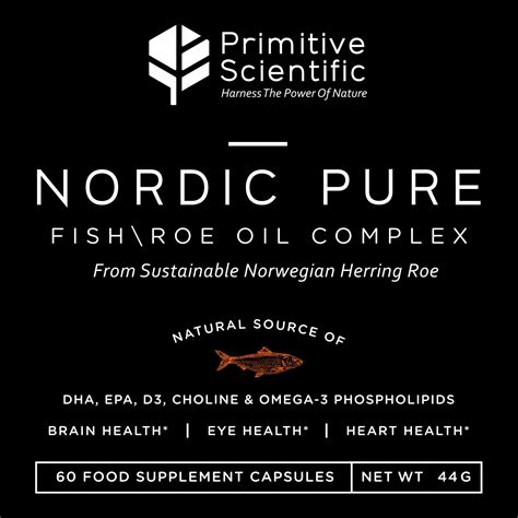 Nordic Pure Fish + Roe Oil Complex (60 Fish Oil Capsules) – Primitive Scientific