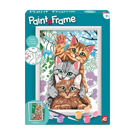 As company Paint And Frame I Paint With Numbers Funny Kitties For 9+ Year Olds 1038-41010 | Toys ...