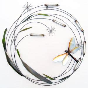 Art Wall Decor: Metal Dragonfly Art Wall Decor