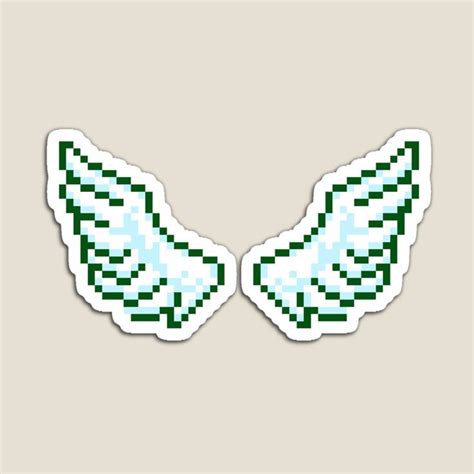 "White Cute Pixel Wings" Sticker for Sale by PixelArtPlanet | Pixel art ...