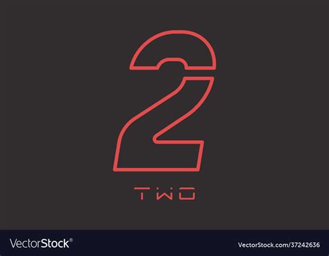 Number two logo 2 Royalty Free Vector Image - VectorStock