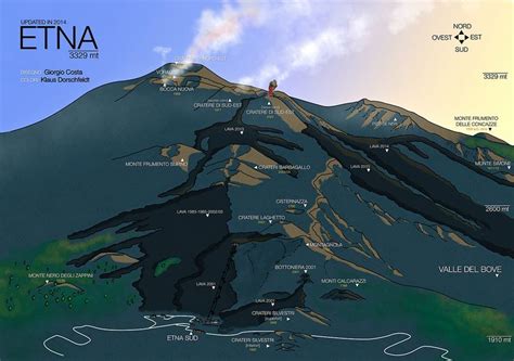 ETNA MAP - Updated in 2014 by Giorgio Costa Etna on Flickr Per il secondo anno consecutivo, una ...