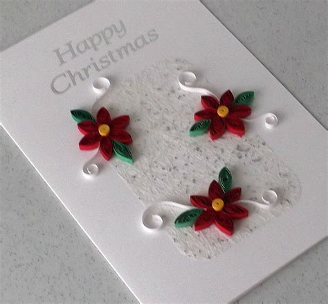 Quilled Christmas card handmade paper quilling