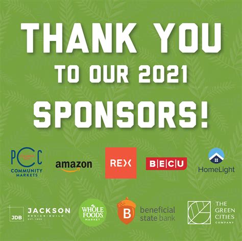 Thank You, 2021 Sponsors! — Neighborhood Farmers Markets