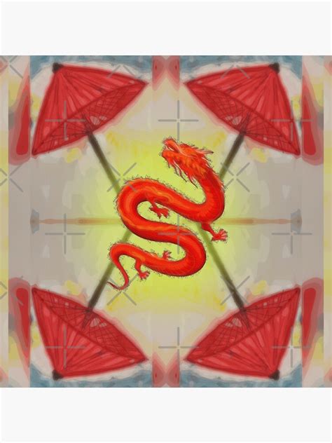 "Red Dragon Symbolism Art" Sticker for Sale by bipolarvirgoart | Redbubble