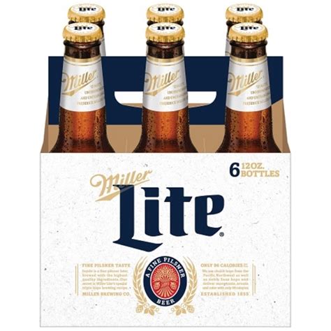 Miller Lite 6pk bottle. MacArthur Beverages