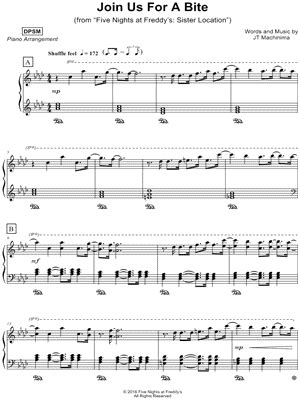 "Join Us for a Bite" Sheet Music - 4 Arrangements Available Instantly - Musicnotes