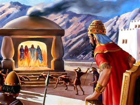 Book of Daniel - fiery furnace | Bible pictures, Bible verse pictures, Christian pictures