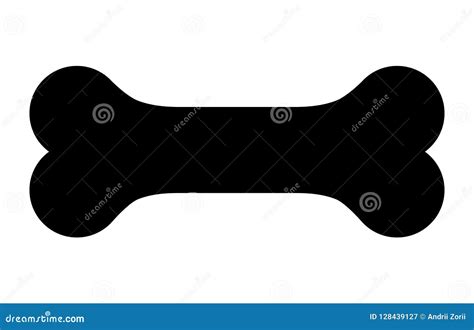 Dog Bone Icon. Vector Illustration Stock Illustration - Illustration of play, anatomy: 128439127