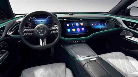 Mercedes shows high-tech interior of redesigned 2024 E-Class