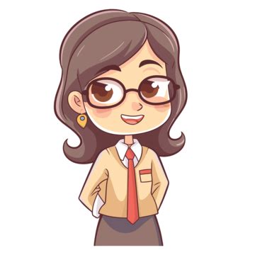 Cute School Teacher Character Vector Illustration Clipart, Beautiful Female Teacher, Beautiful ...