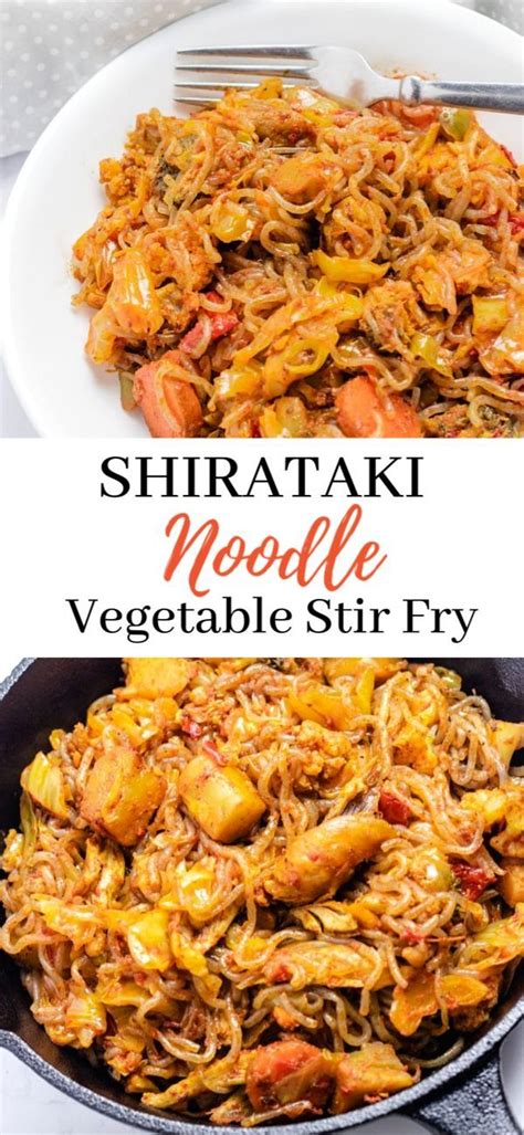 Shirataki Noodle Vegetable Stir Fry | Recipe | Low carb noodles, Asian recipes, Meals