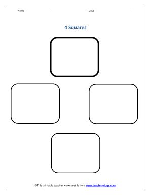 4 Box Graphic Organizer - Fill Online, Printable, Fillable, Blank ...