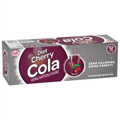 Kroger Big K® Diet Cherry Cola, 12 cans / 12 fl oz - QFC