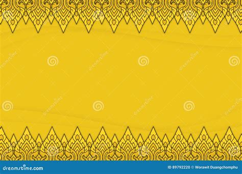 Thai Graphic Culture Background Stock Illustration - Illustration of flower, bright: 89792220