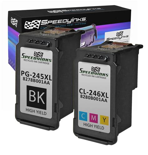 Speedy Inks - Remanufactured Canon PG-245XL / CL-246XL Set of 2 (1 Black 1 Color for use in ...