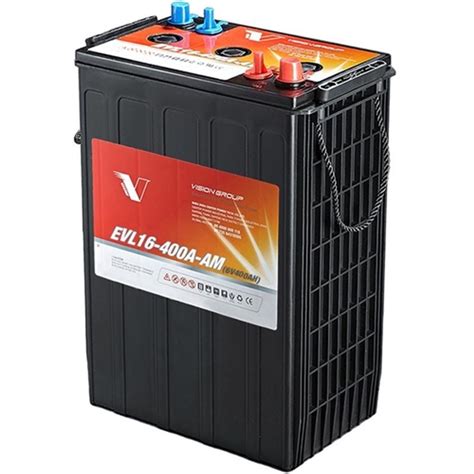 Vision EVL16-400A-AM AGM Battery, Group L16 6V 400AH