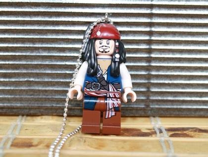 Lego Jack Sparrow minifigure necklace | Felt