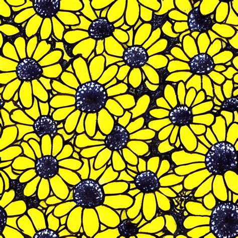 Yellow Daisy Wallpaper · Creative Fabrica